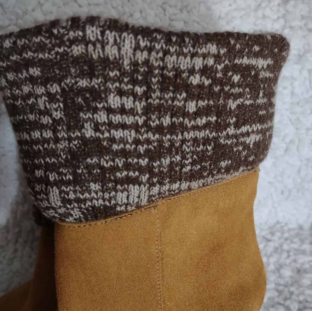 Rachel Comey Suede Wool Knit Cuffed Booties Sz 6 - Picture 9 of 10